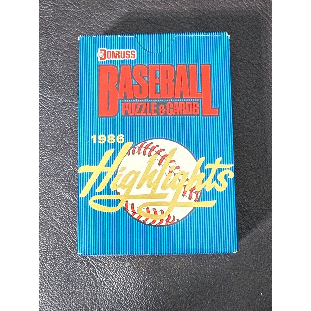 1986 Donruss Highlights Baseball Puzzle & Cards Set 56 Cards Hank Aaron Puzzle